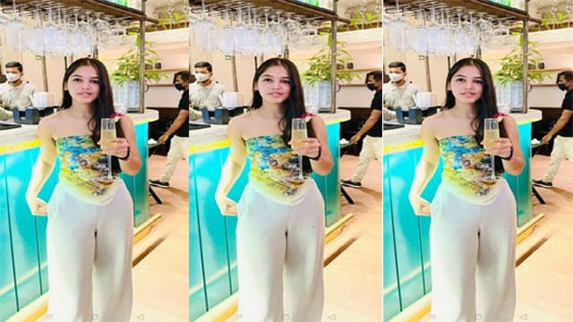 Drinking Sexy Horny Babe